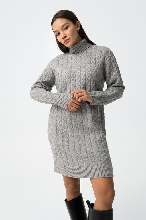 Naomi grey knit jumper dress