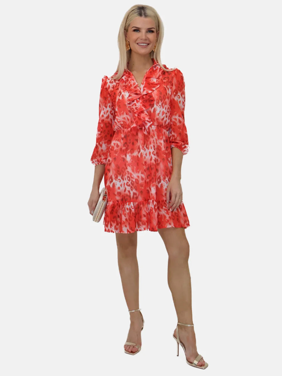 VICKY CORAL MINI DRESS