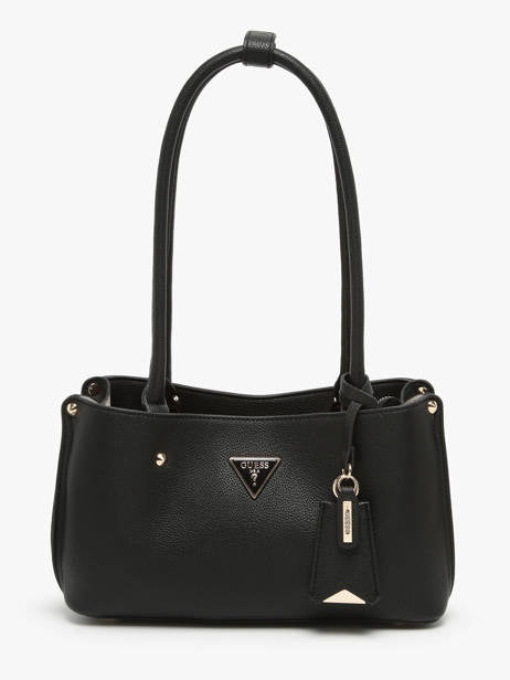 Guess black meridan shoulder bag