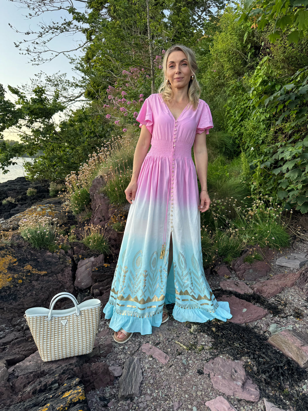 Maeve two tone maxi