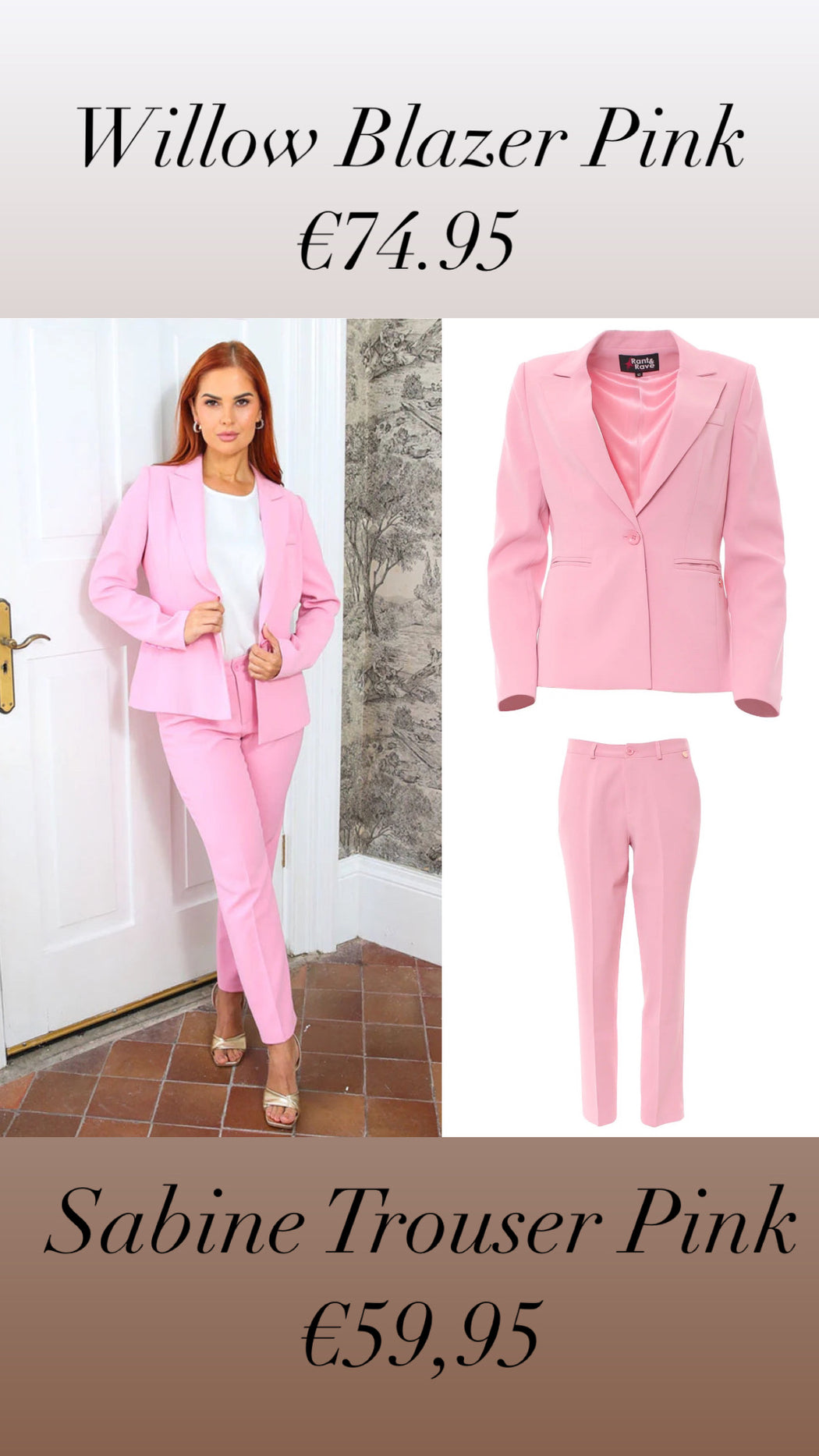 Sabine Trouser Pink