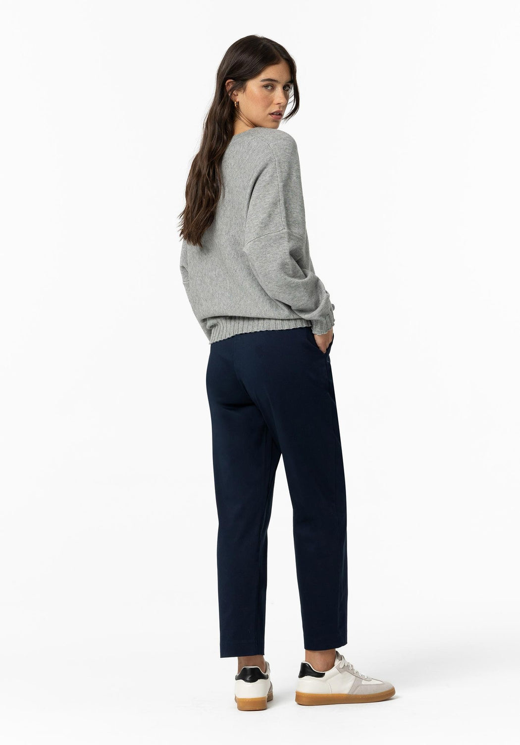 Bianca navy trousers