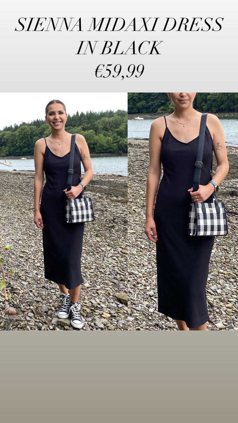 SIENNA MIDAXI DRESS IN BLACK