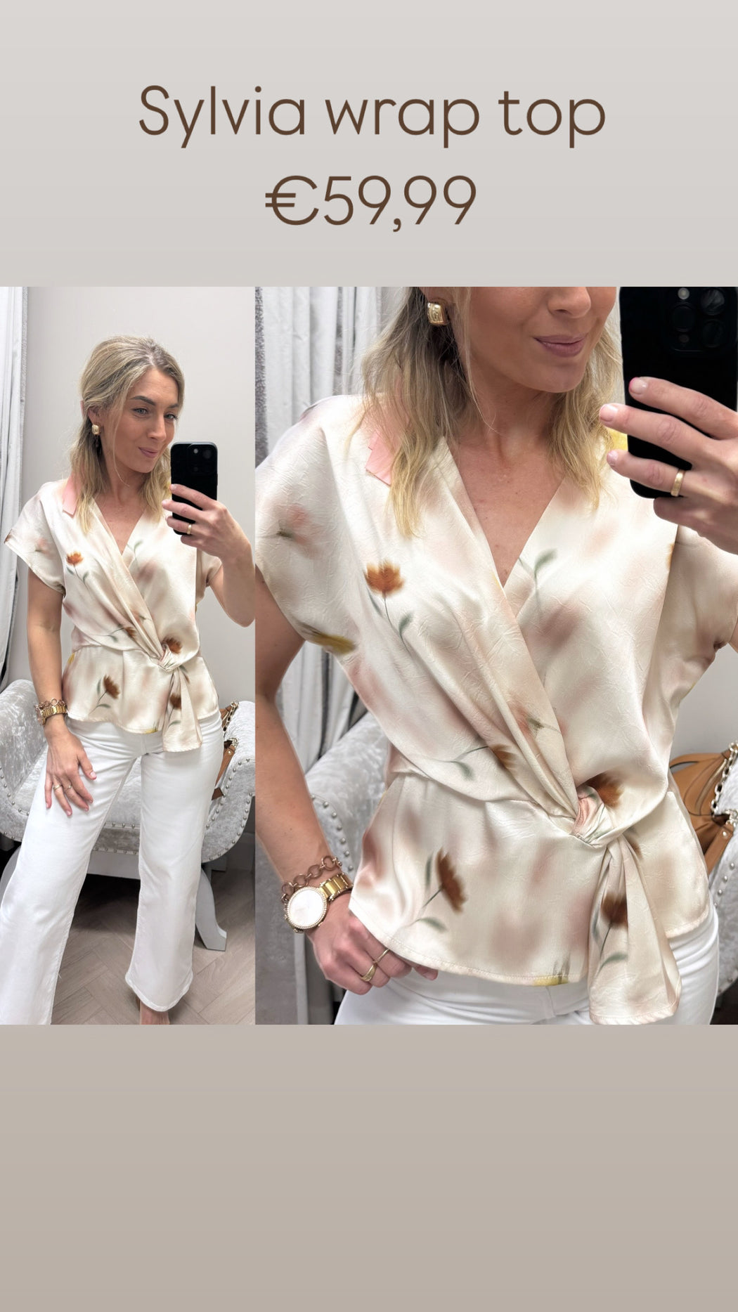 Sylvia wrap top