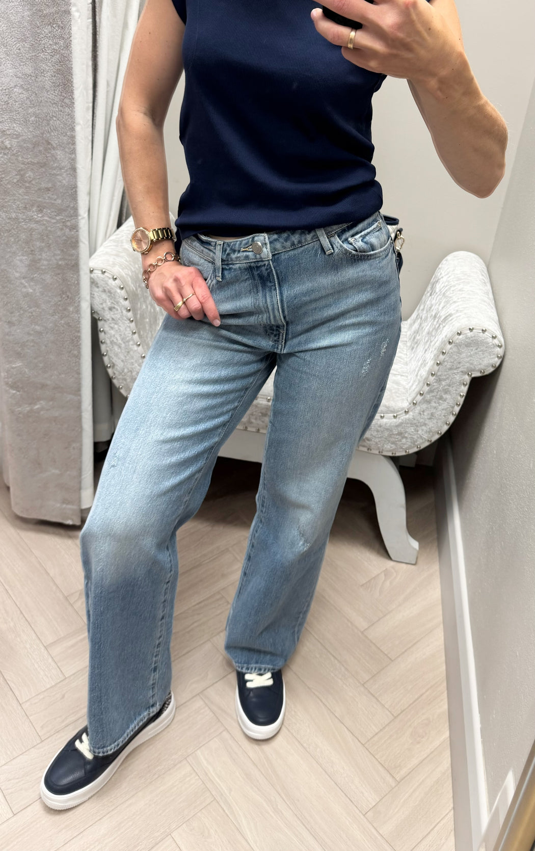 Guess Jodi high rise wide leg jean