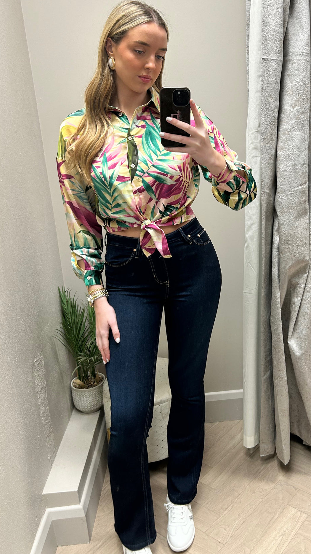 Guess clouis floral shirt W5GH0IWH9C2