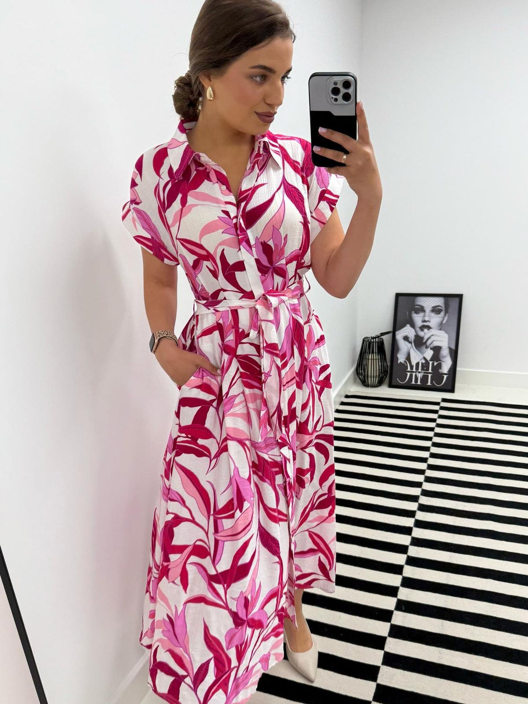 Paris fuchsia dress