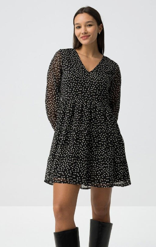 Fuego black polka dot skater