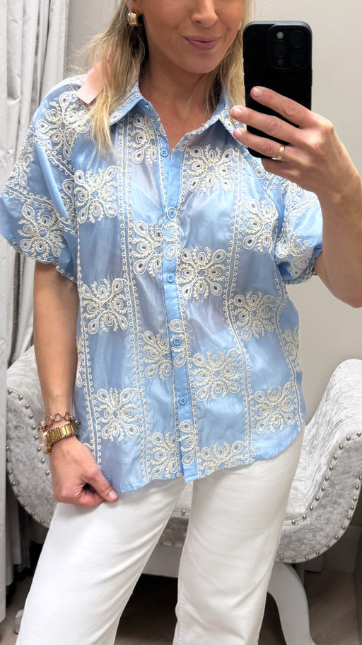 Shirley embroided shirts
