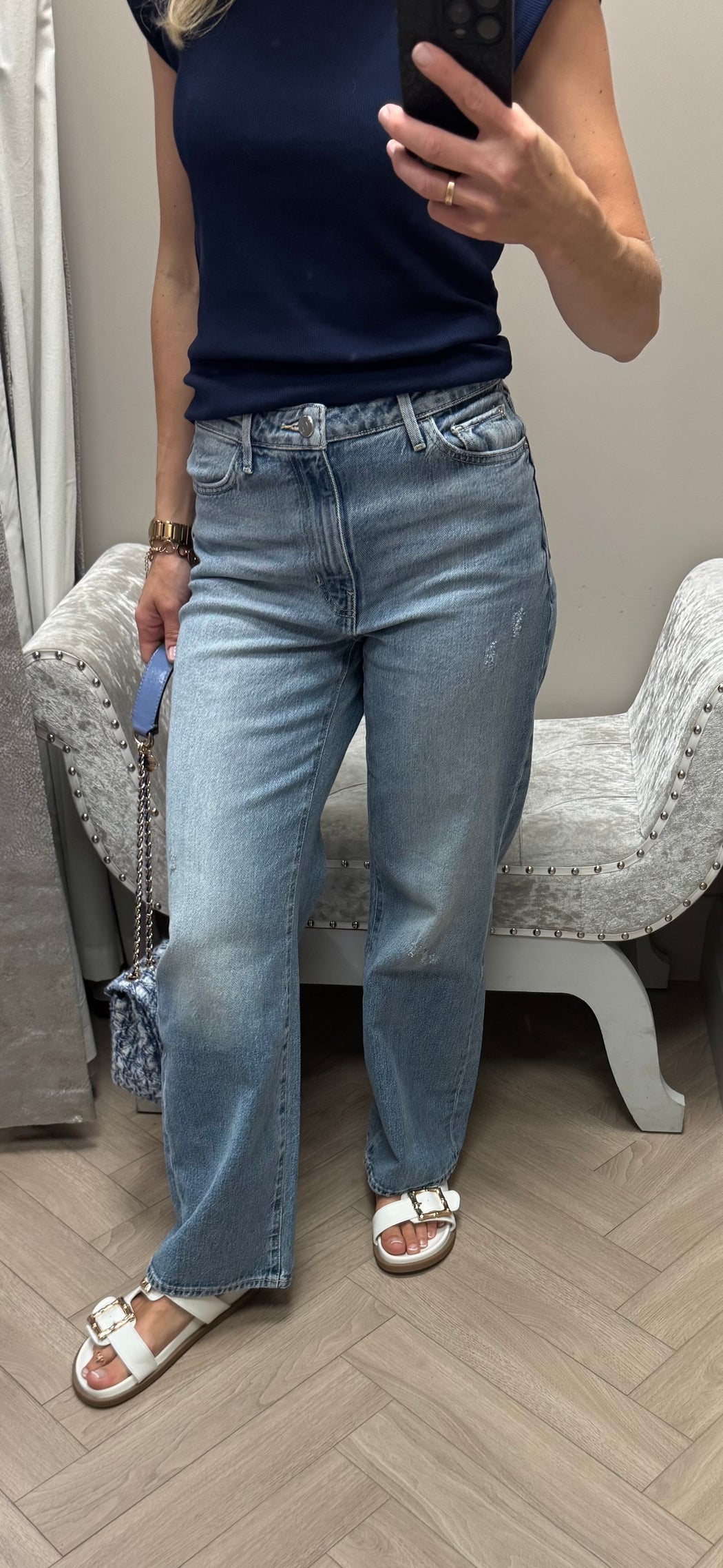 Guess Jodi high rise wide leg jean