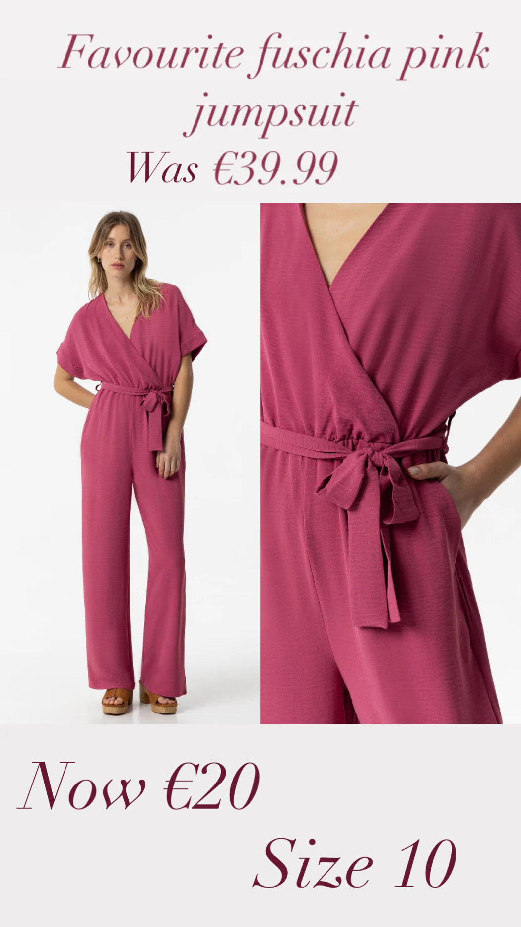 Favourite fuschia pink jumpsuit