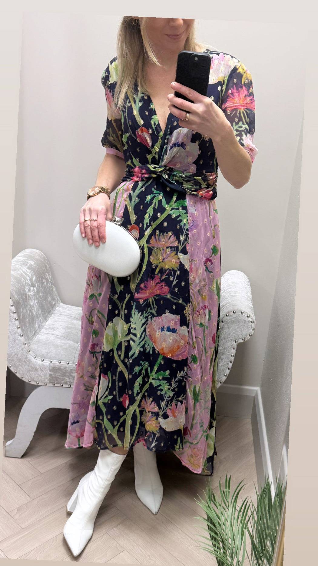 The Paige spot lures twist front midi