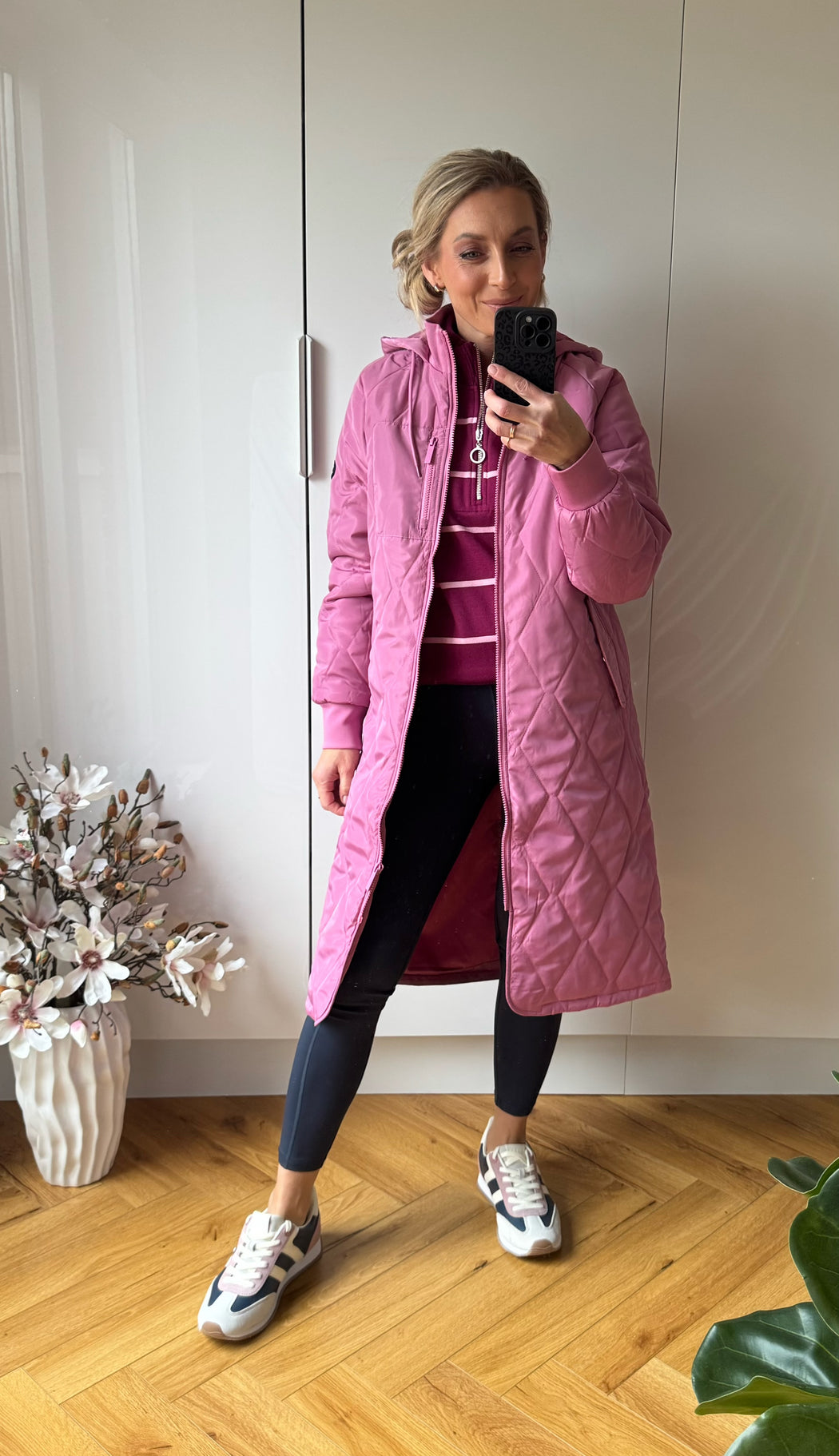 Casey Longline Coat Berry