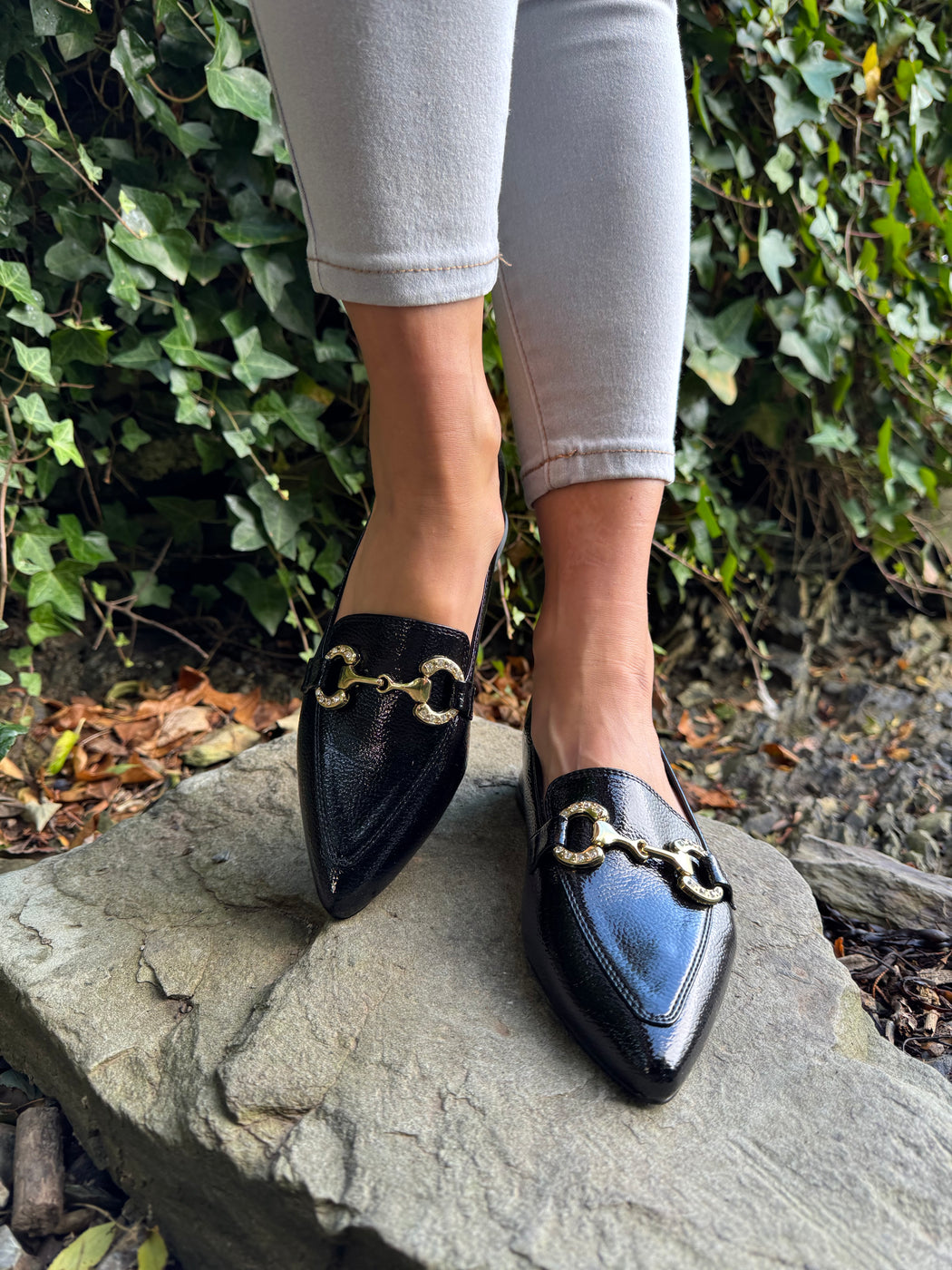 Dalat one Ink Glaze pointed loafer