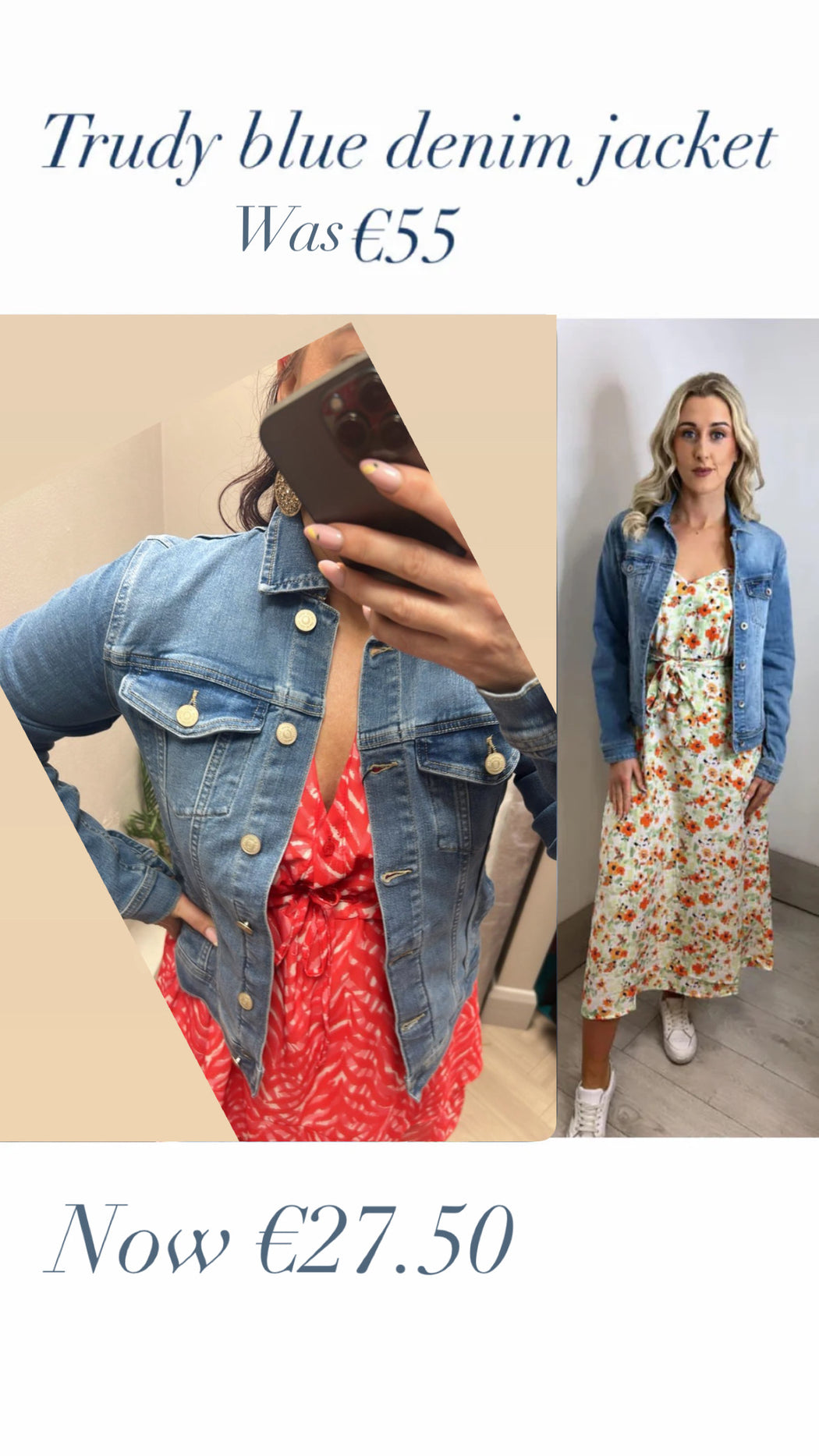 Trudy blue denim jacket