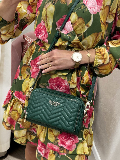 Guess forest green anning shoulder bag QG950814