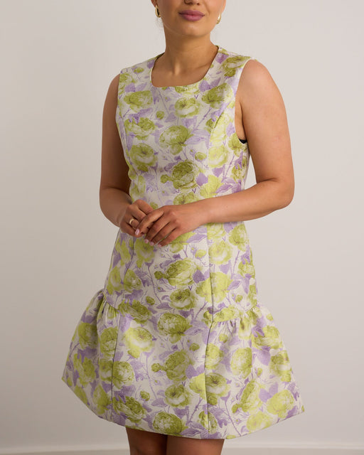 Kandice lilac green dress