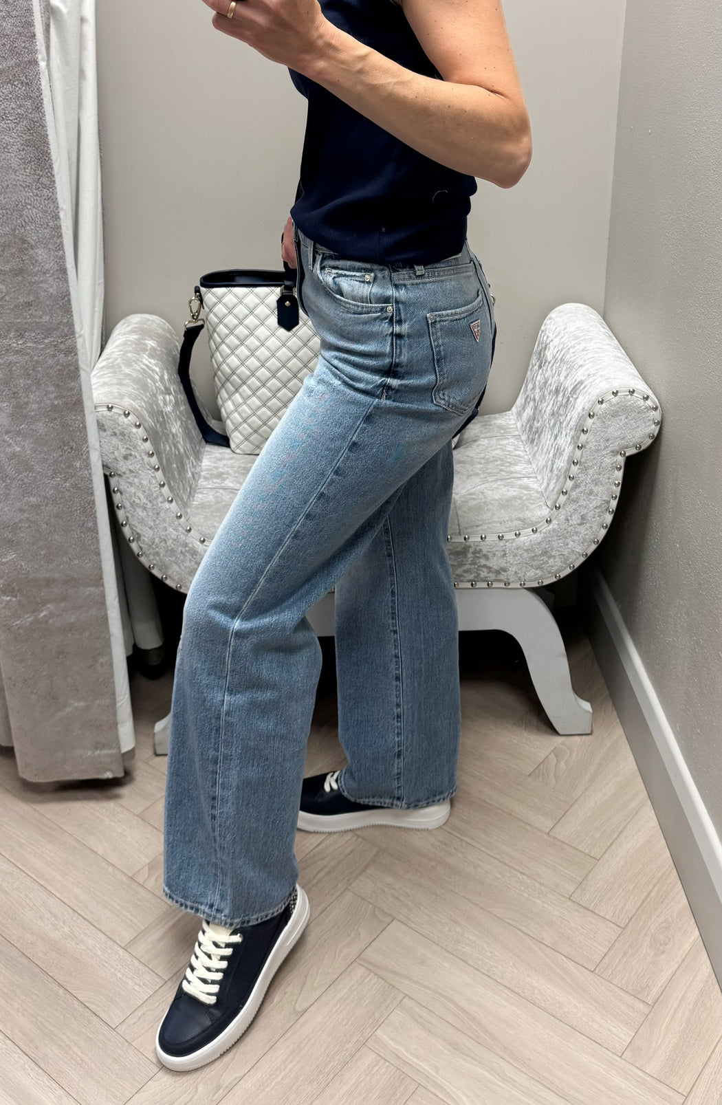 Guess Jodi high rise wide leg jean