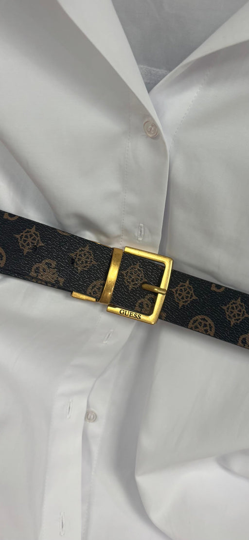 BW7548VIN35 Brown Hensely 4g peony logo belt