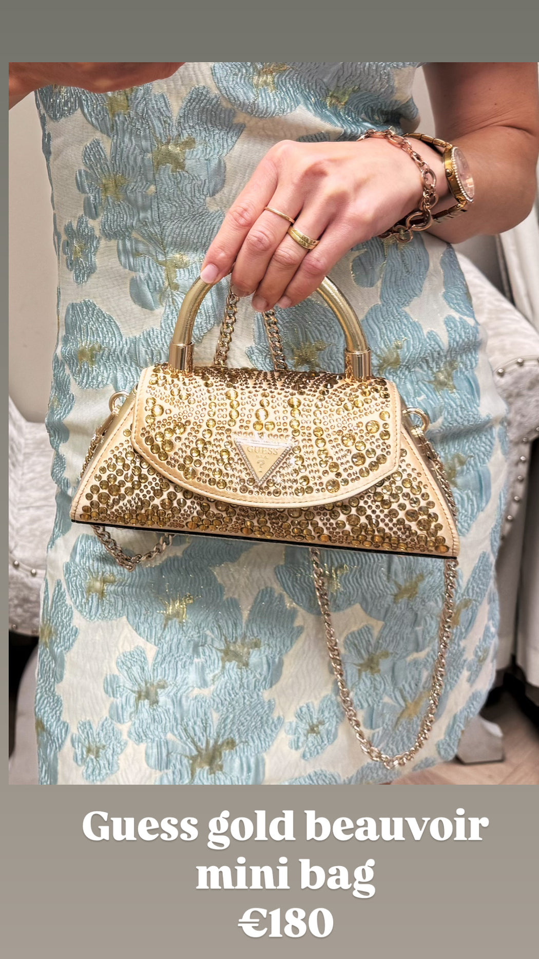 Guess gold beauvoir mini bag ZG952878