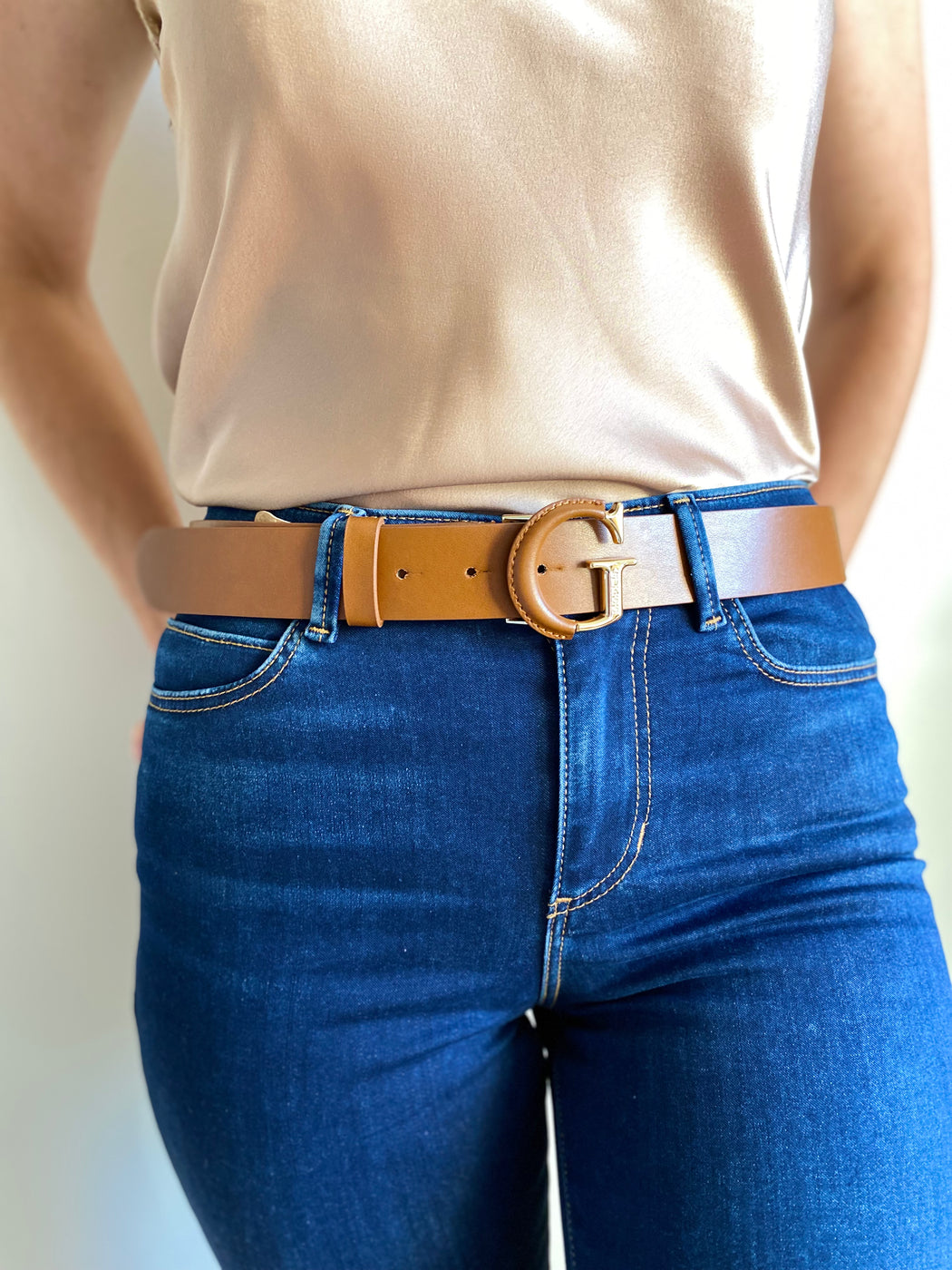 BW7823LEA35 Guess cognac Geva Belt