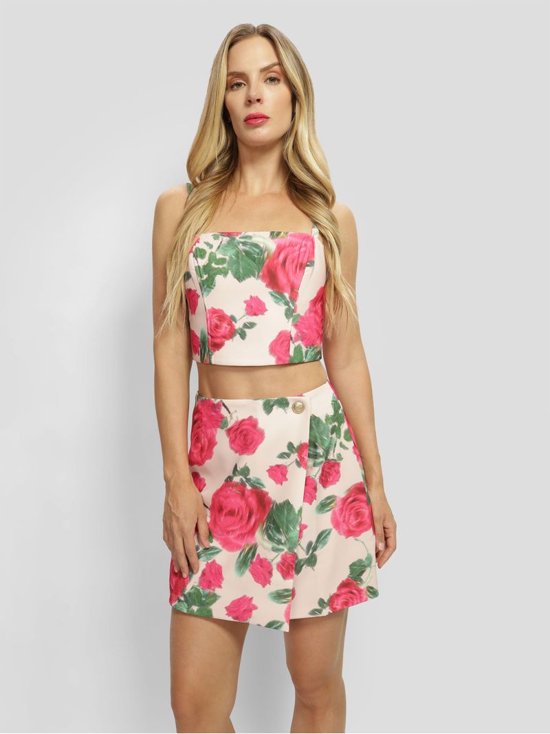 Guess floral wrap skirt W5RD68WGLO2