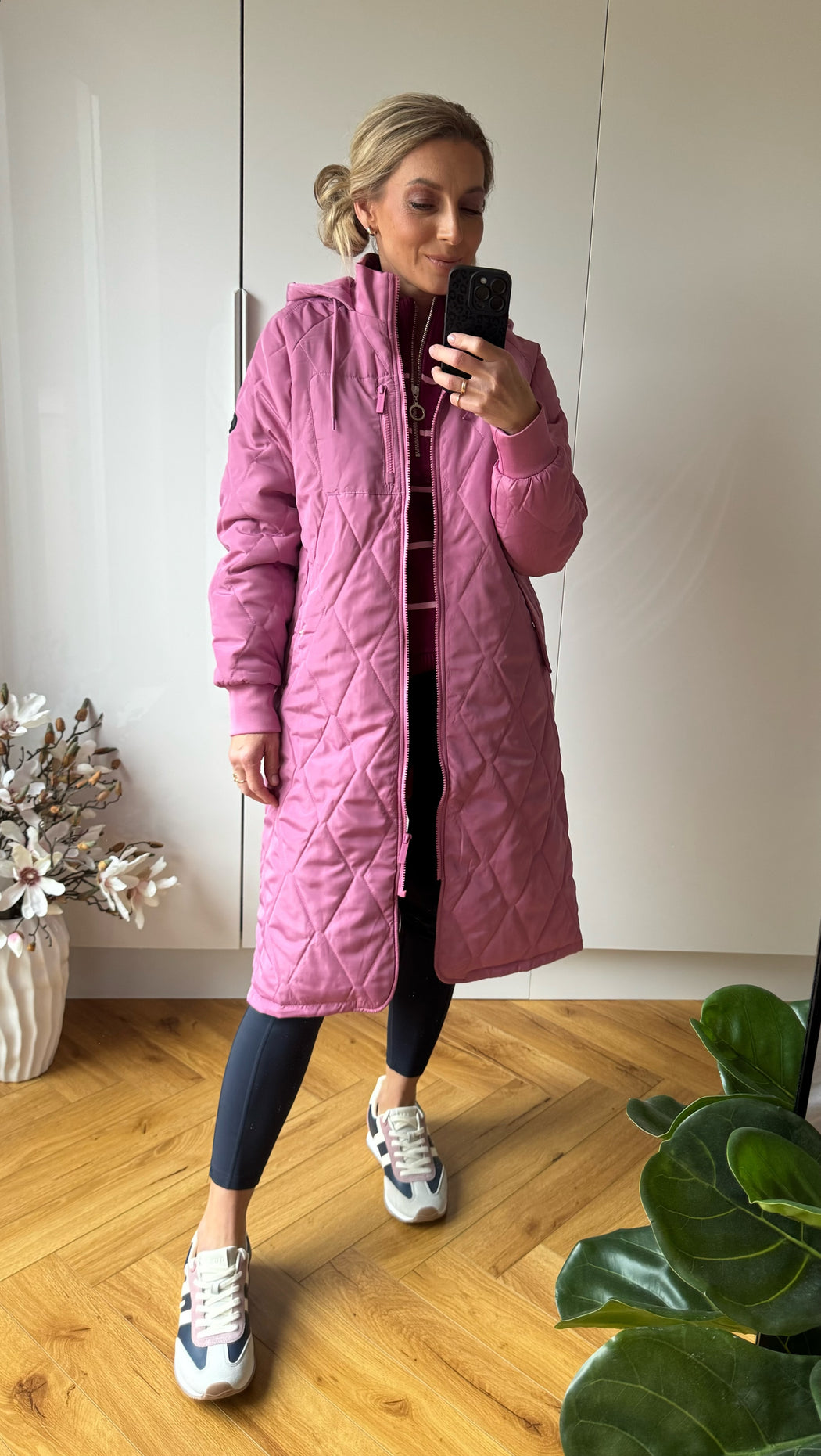 Casey Longline Coat Berry