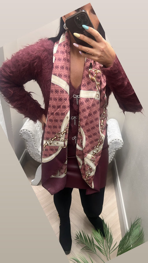 Guess Kefiah wine  AW5412POL03-wine