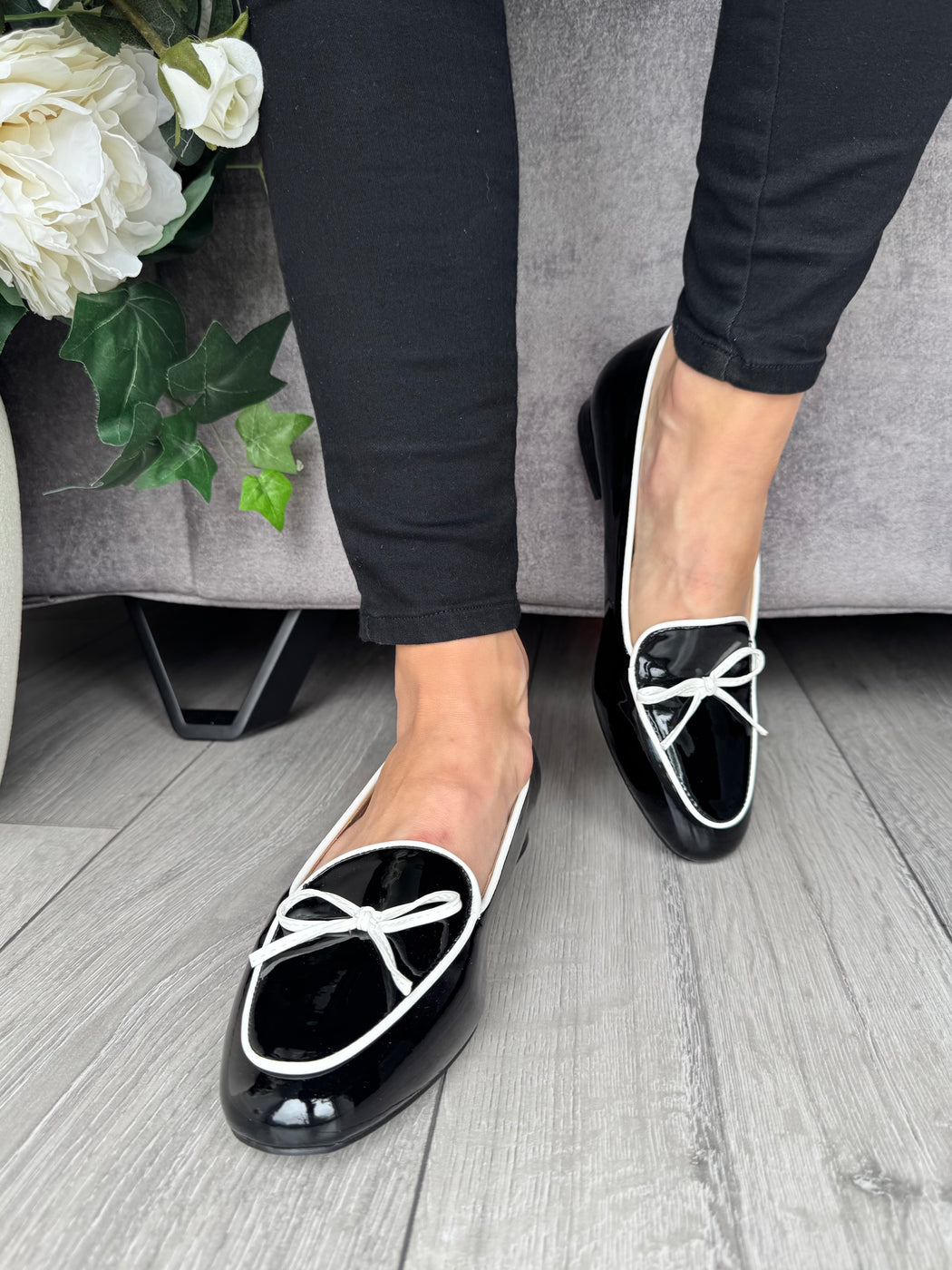 Flitton schwarz shine loafer