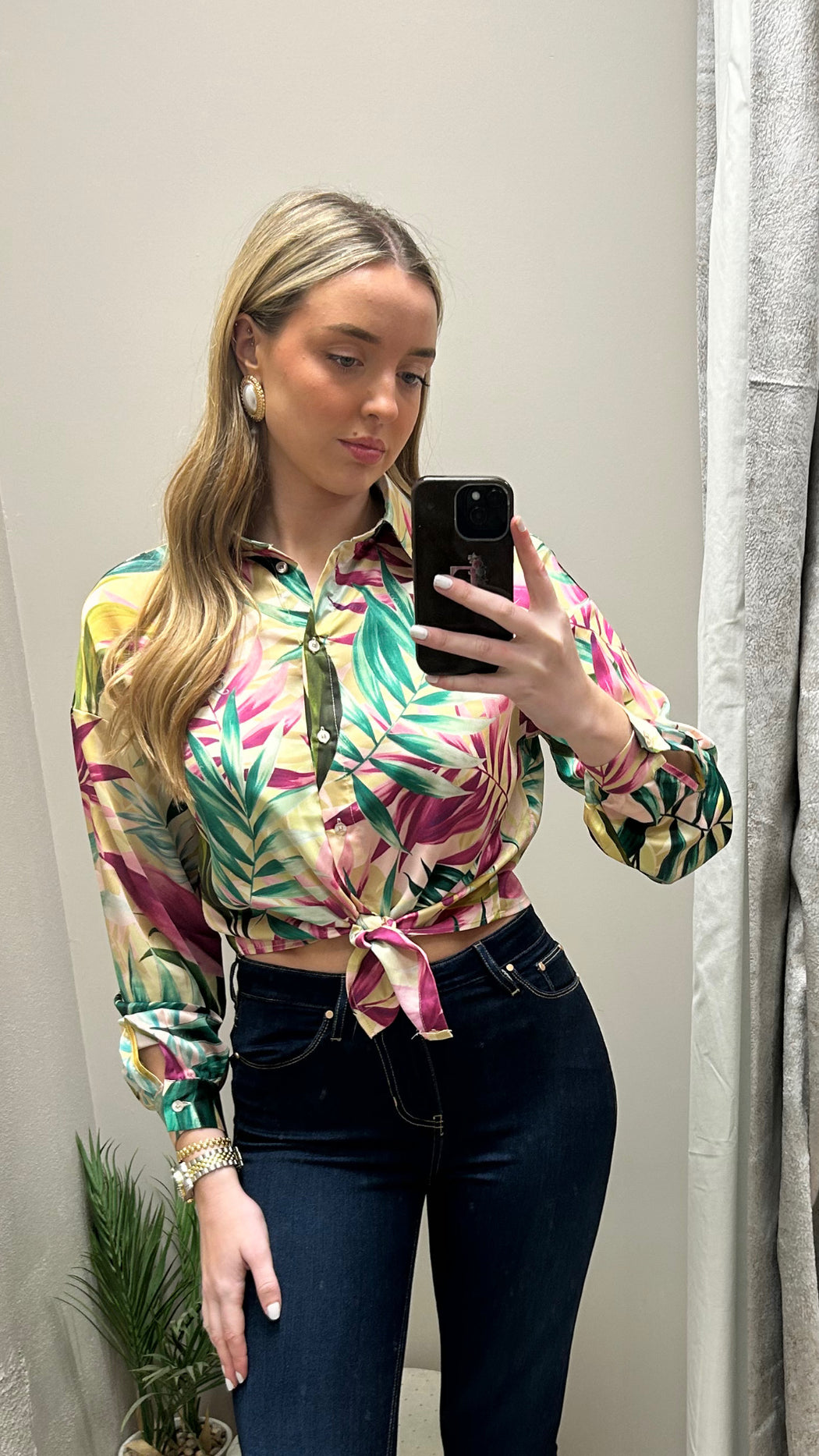 Guess clouis floral shirt W5GH0IWH9C2