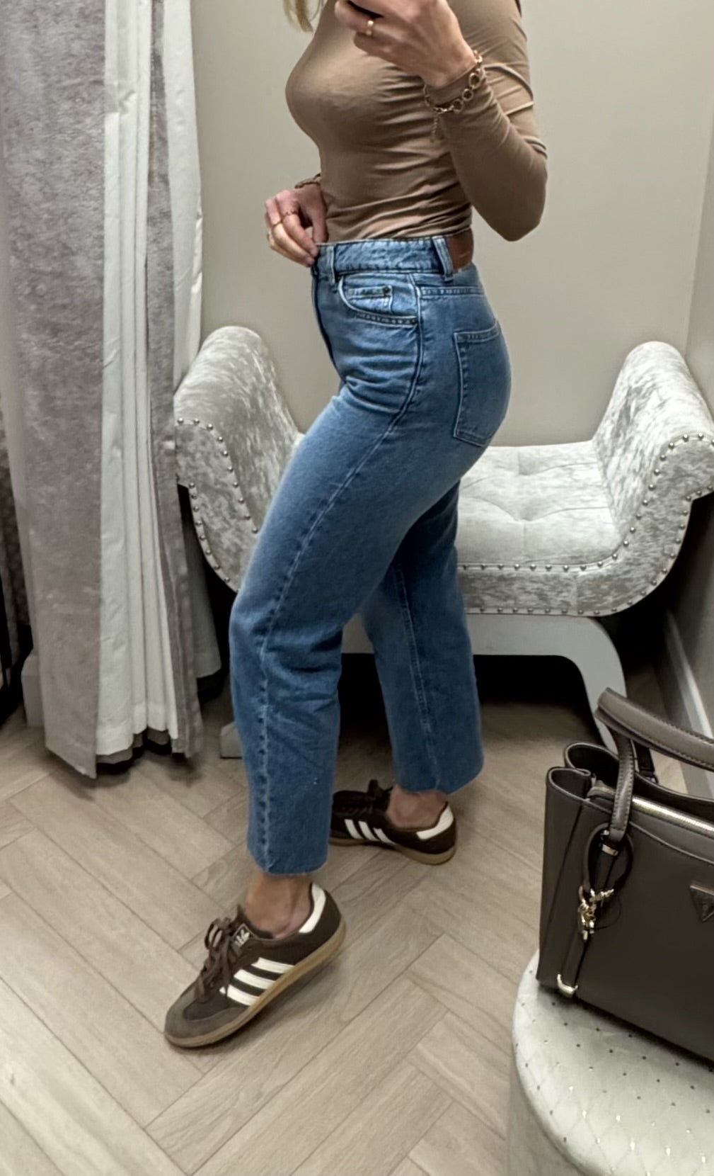 Cropped straight jean