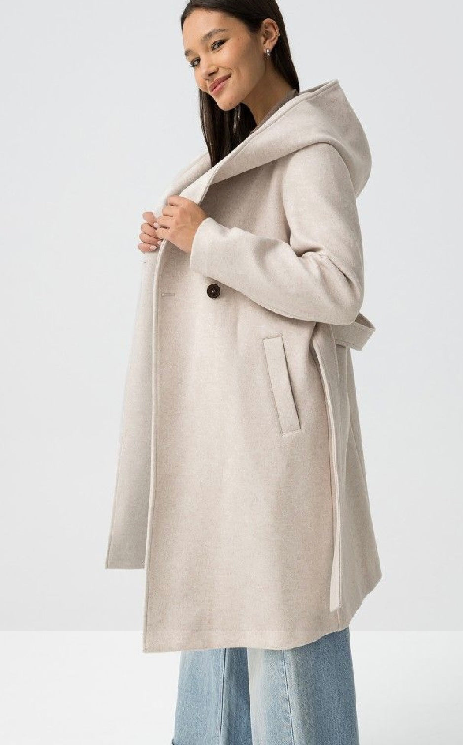 Collusion birch belted jacket