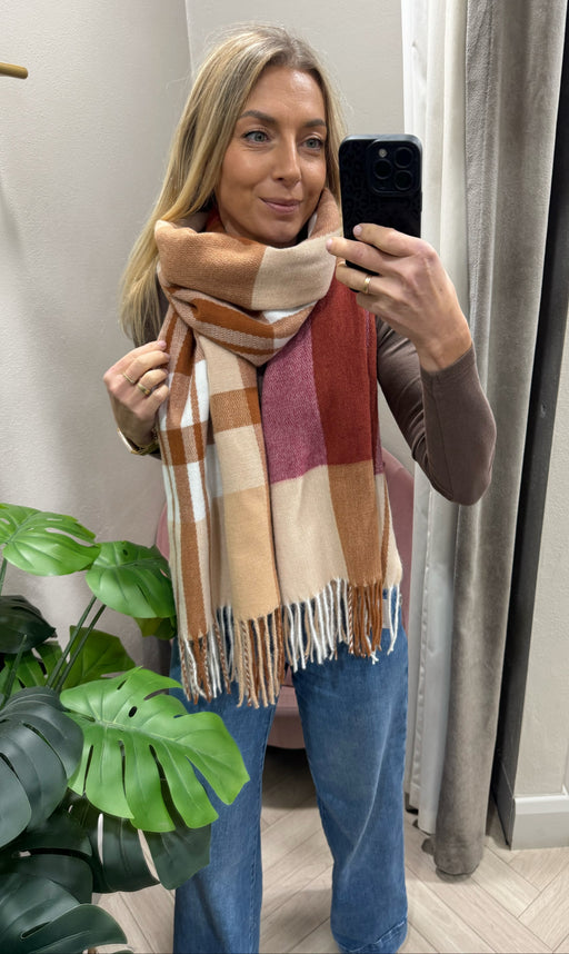Olivia rust multi scarf
