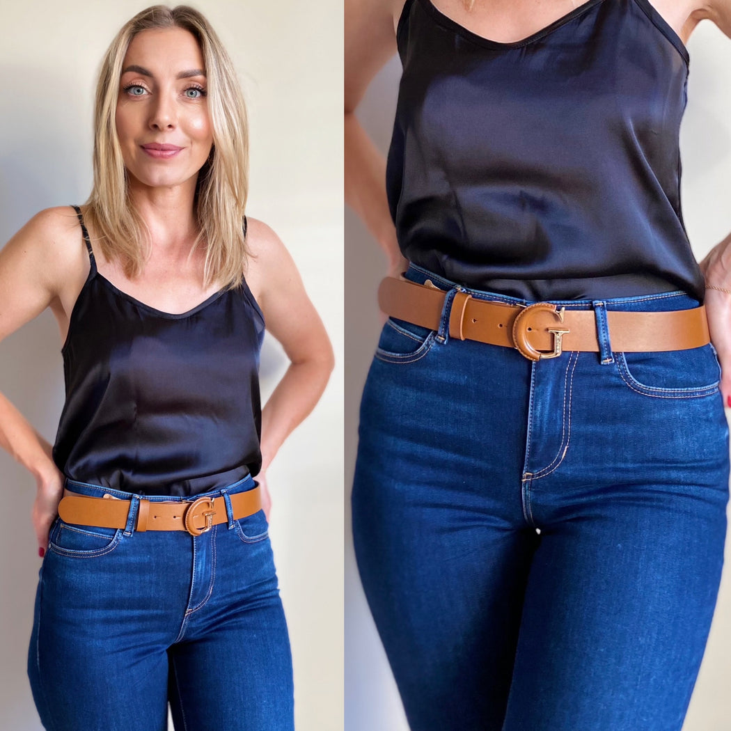 BW7823LEA35 Guess cognac Geva Belt