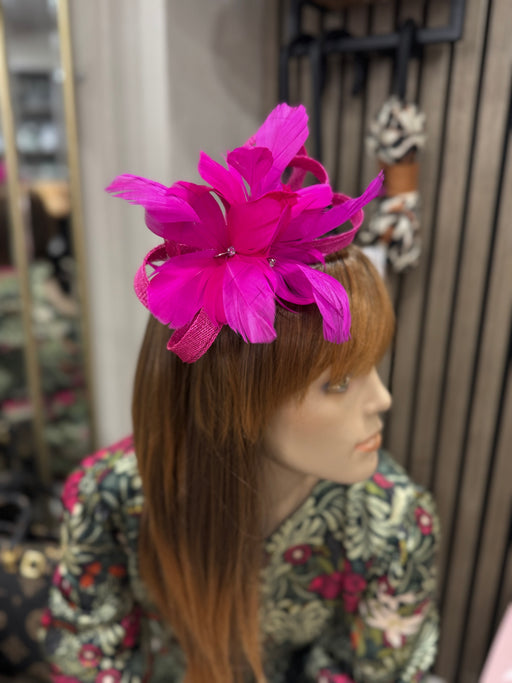 Fuchsia elsie d34 fascinator
