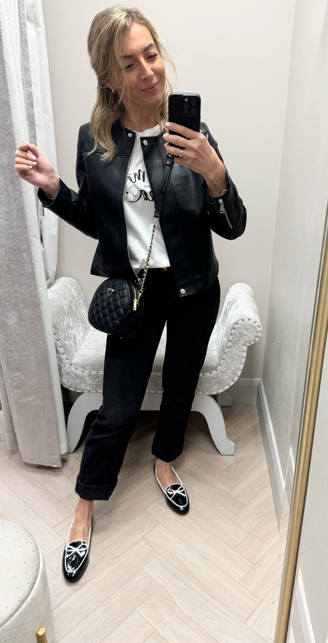 Tukker black biker jacket