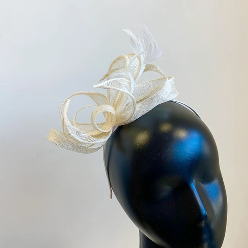 Cream megan d02 fascinator