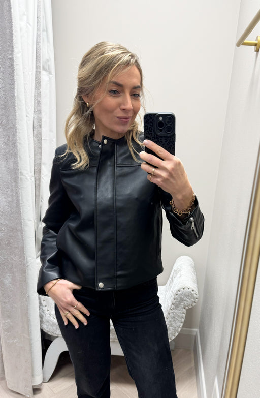 Tukker black biker jacket