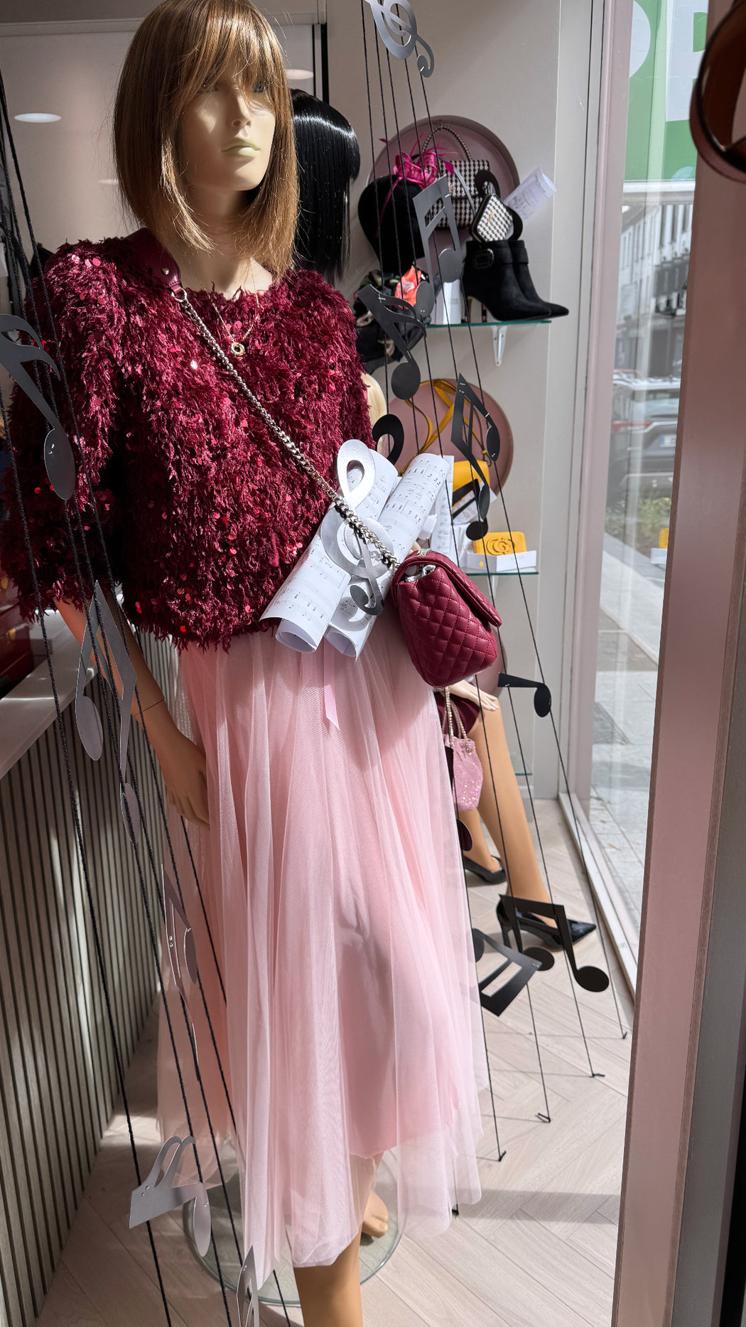 Pink tulle skirt