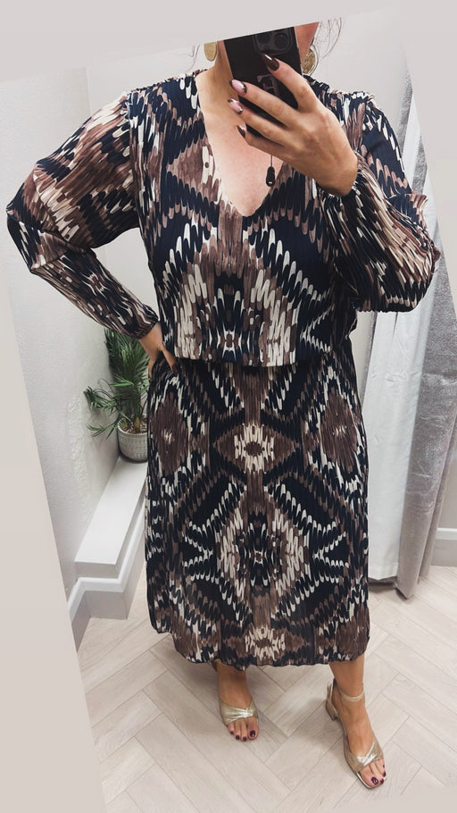 Jessica navy print