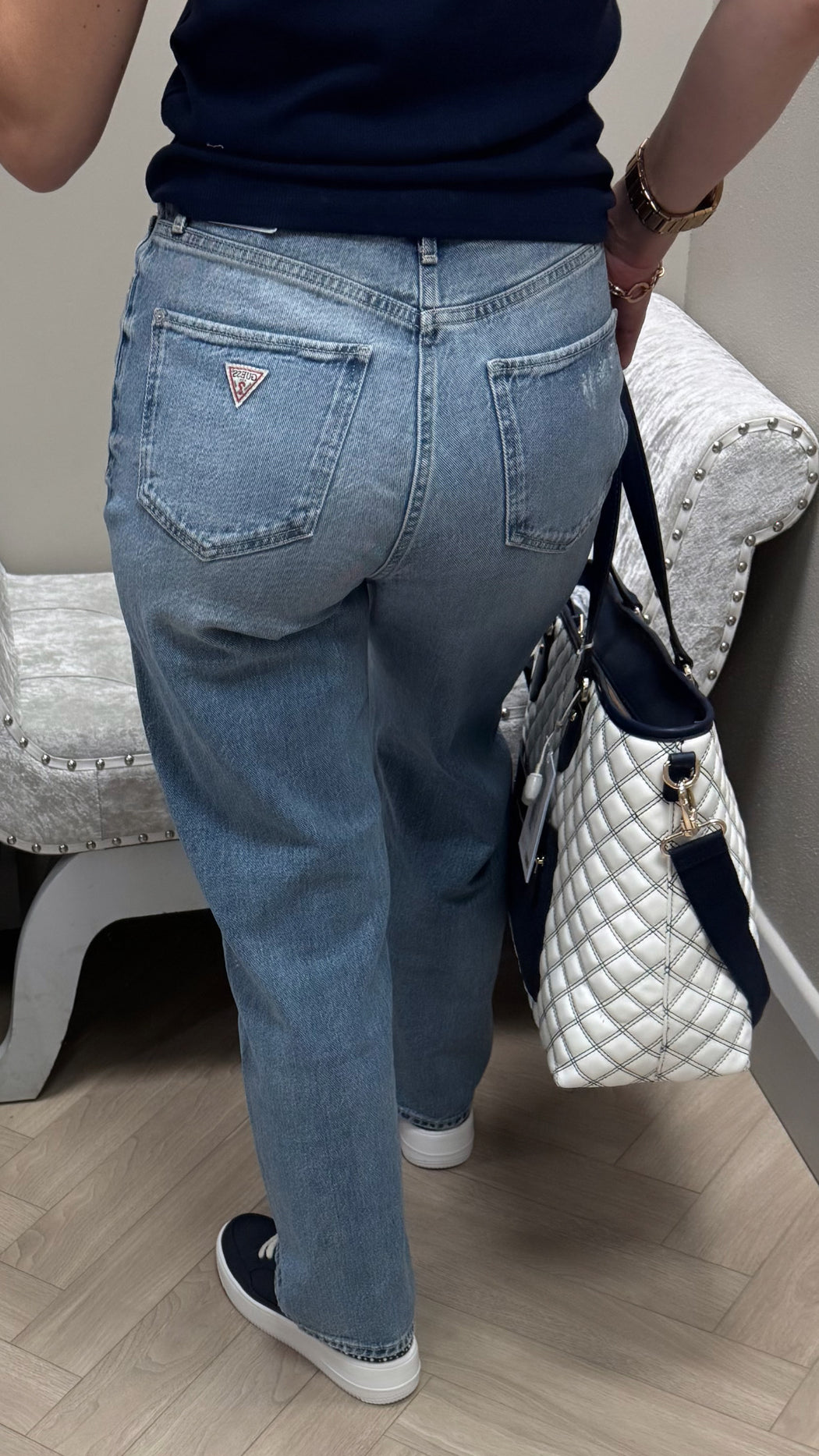 Guess Jodi high rise wide leg jean