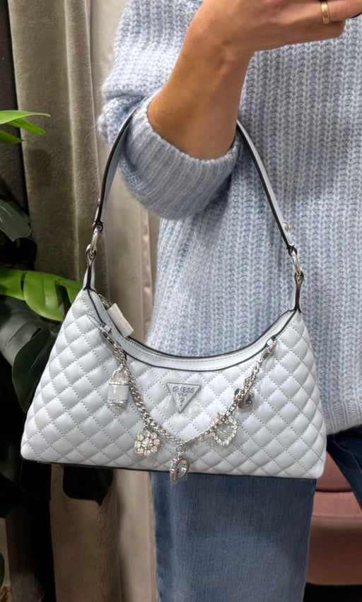 Guess misty blue everlee mini shoulder bag