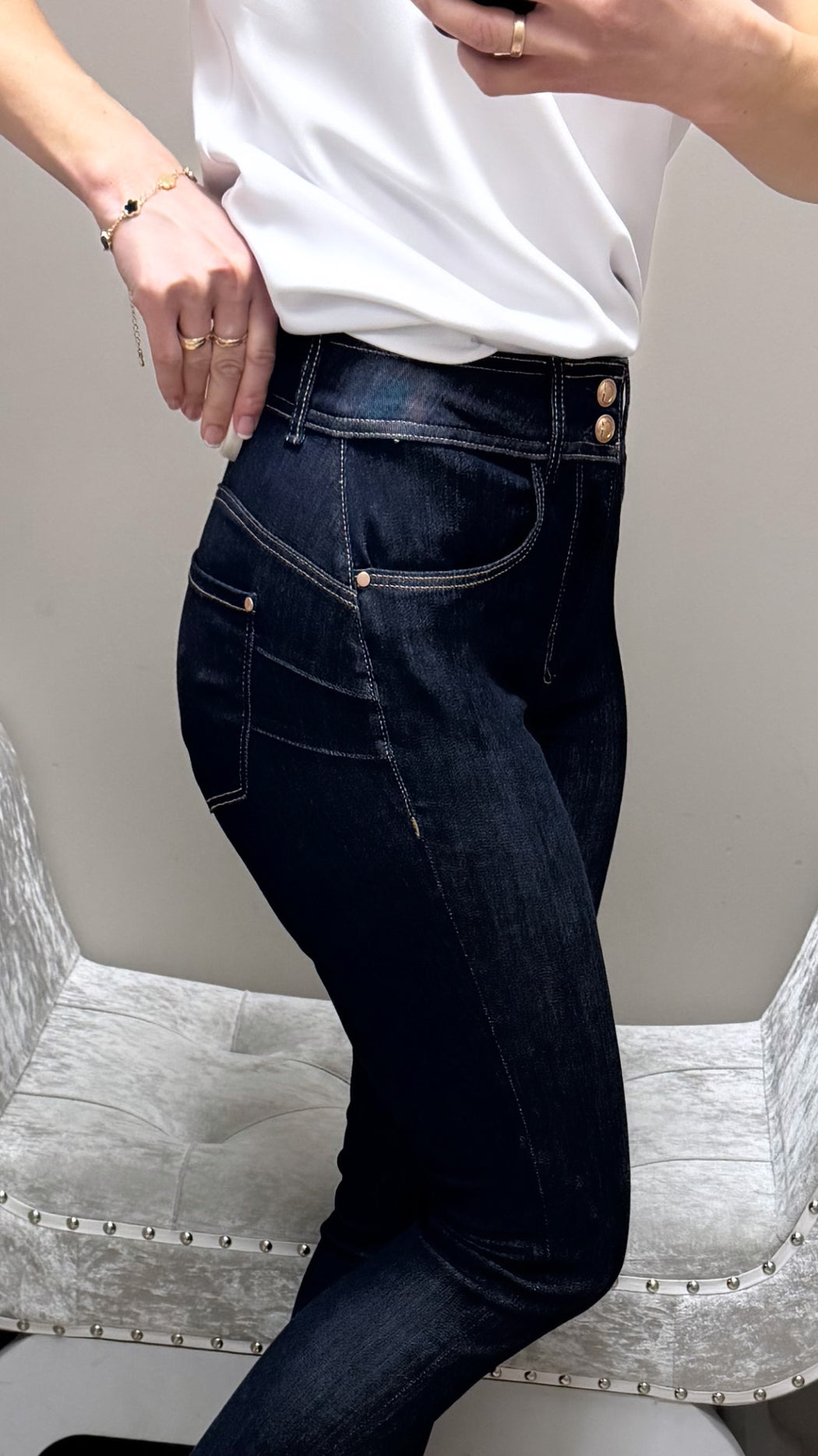 Guess shape up Capri skinny jeans W5GA80D5B43