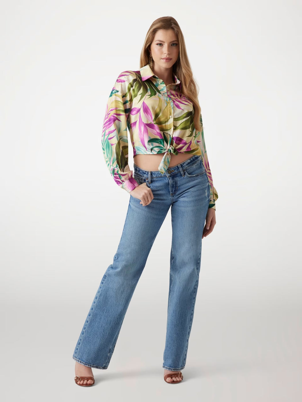 Guess clouis floral shirt W5GH0IWH9C2
