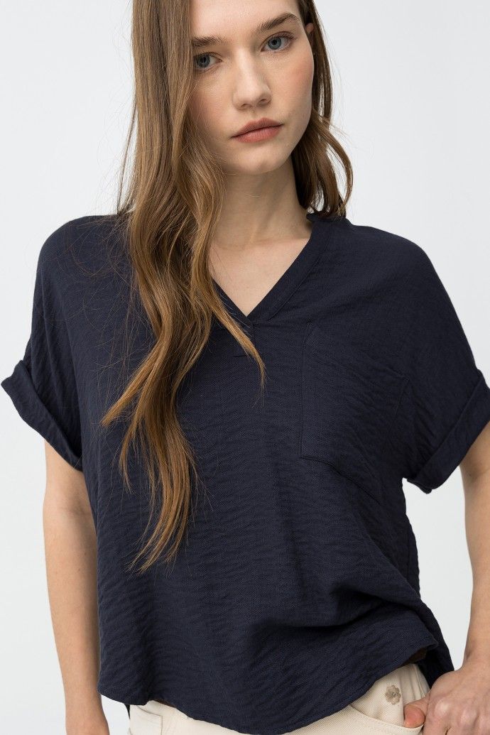 Caminho navy top
