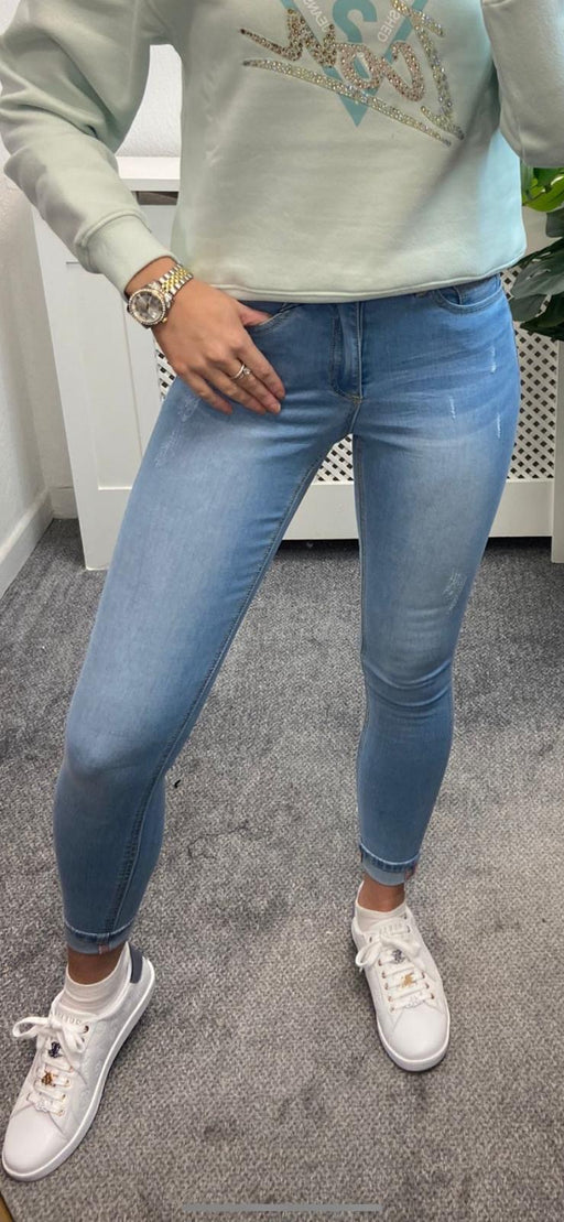 Baileys crop jeans ice blue