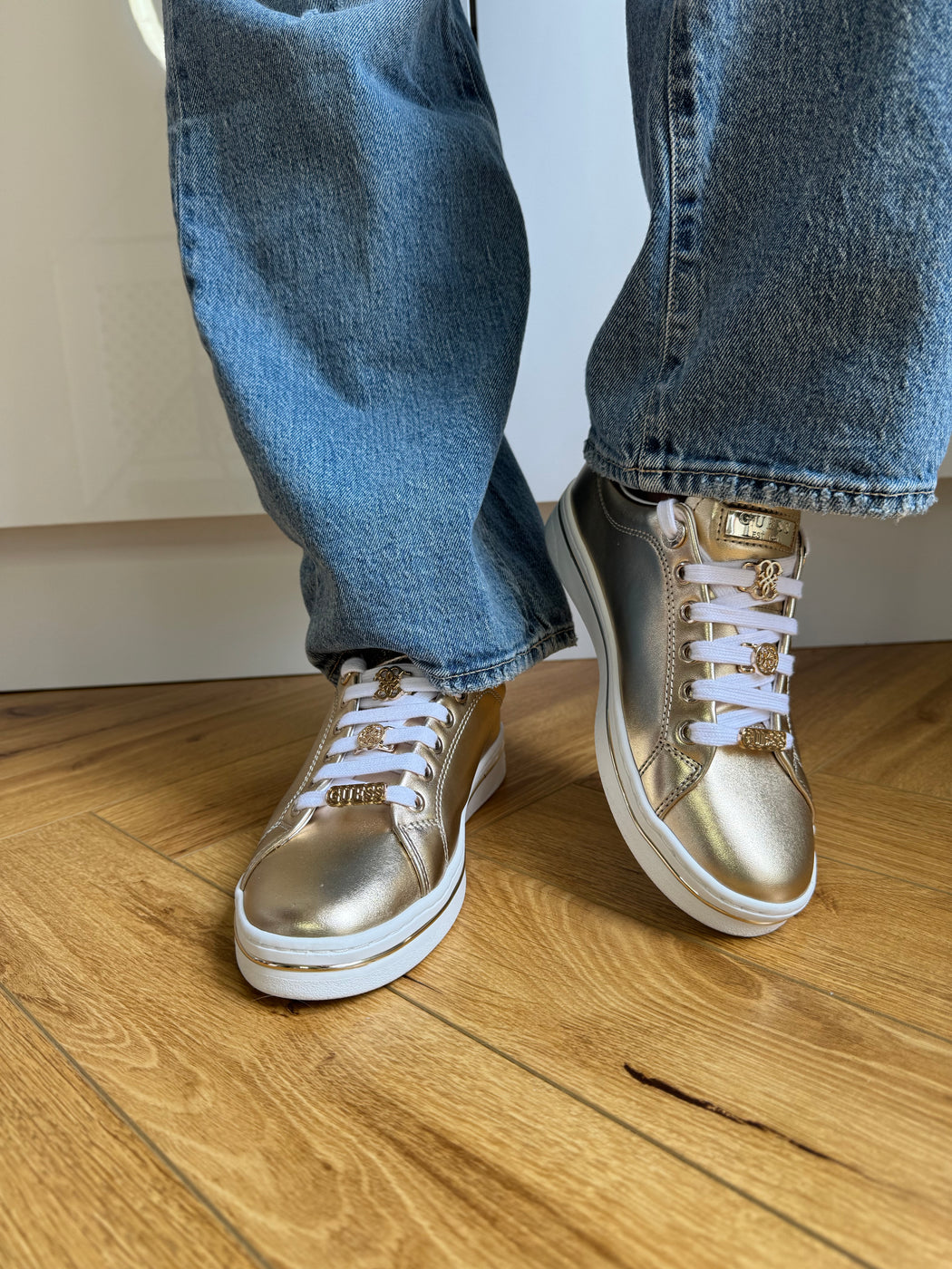Guess gold sneaker FLTSS3LEL12