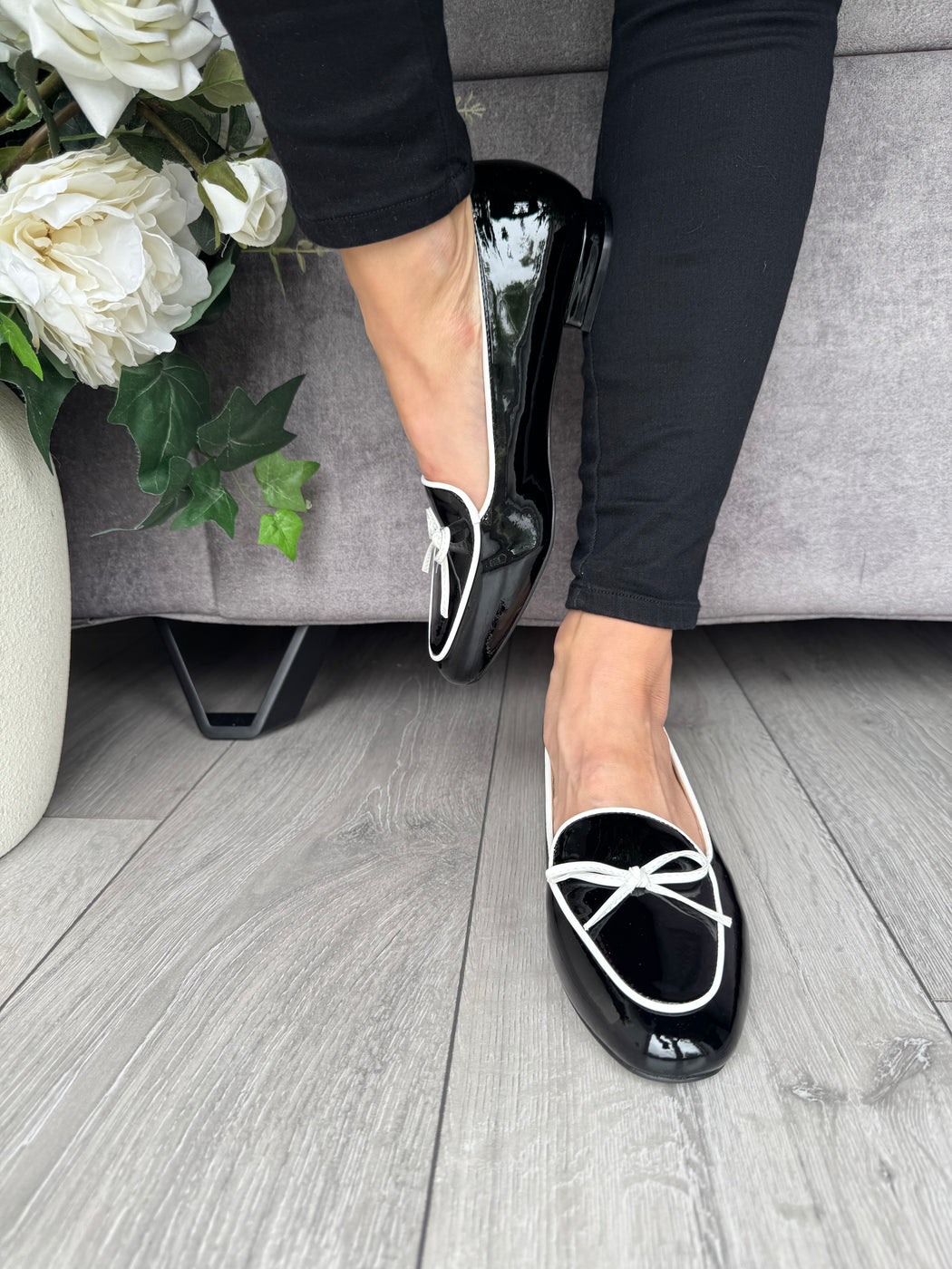 Flitton schwarz shine loafer