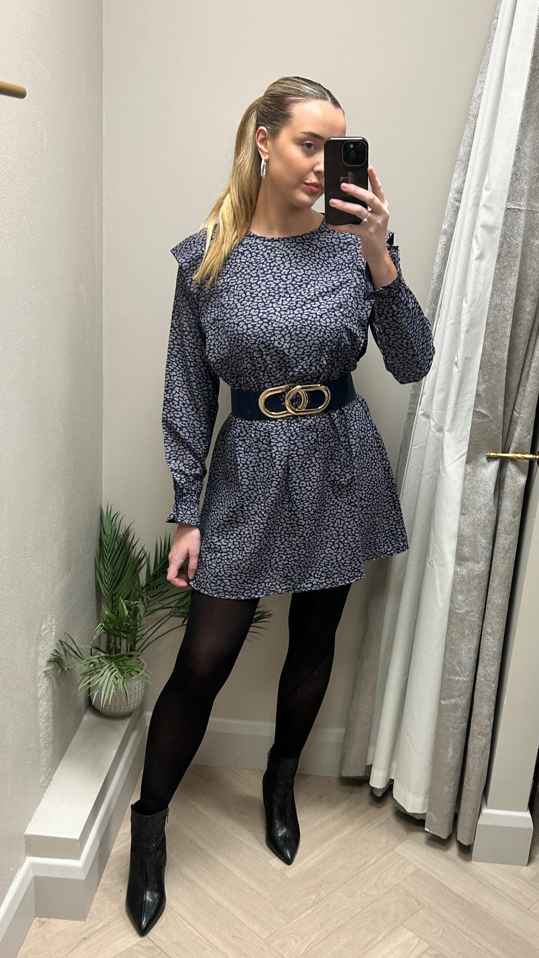 Femme navy dress