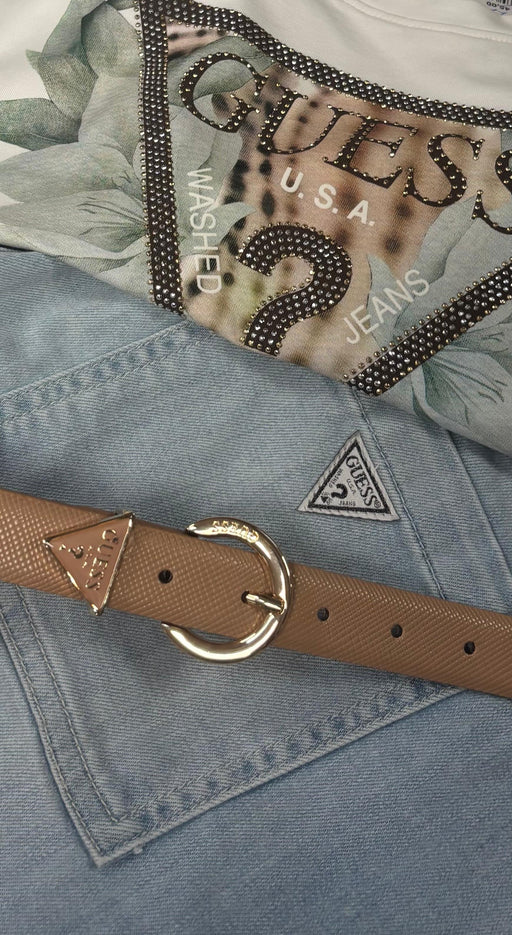 BW9071P4125 guess G tan belt